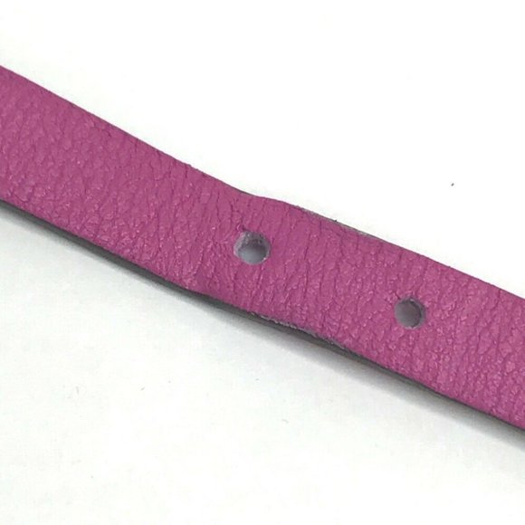 HERMES Accessories Etrie de Bourtour Double Bracelet Veau Swift Purple/Silver HW - Picture 8 of 8